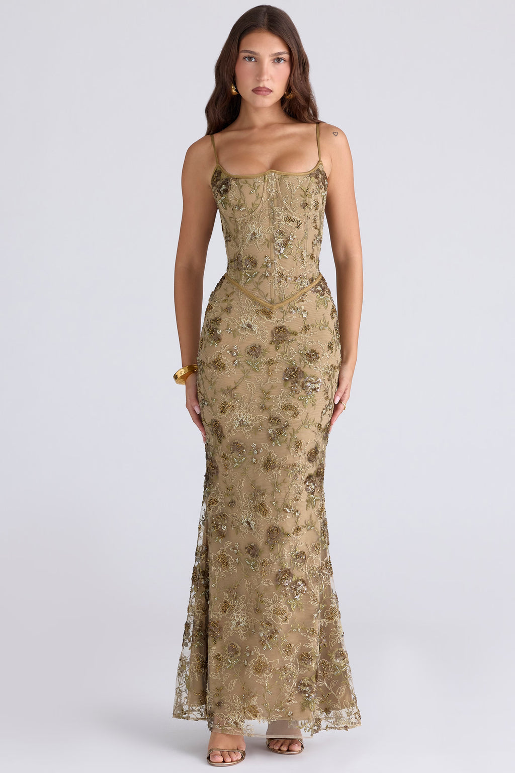 Naima corset maxi dress