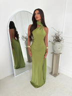 Sienna Drapeli Maxi Elbise