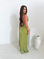 Sienna Drapeli Maxi Elbise