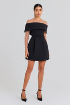 Harper Mor Mini Elbise