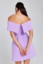 Harper Mor Mini Elbise