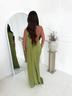 Sienna Drapeli Maxi Elbise