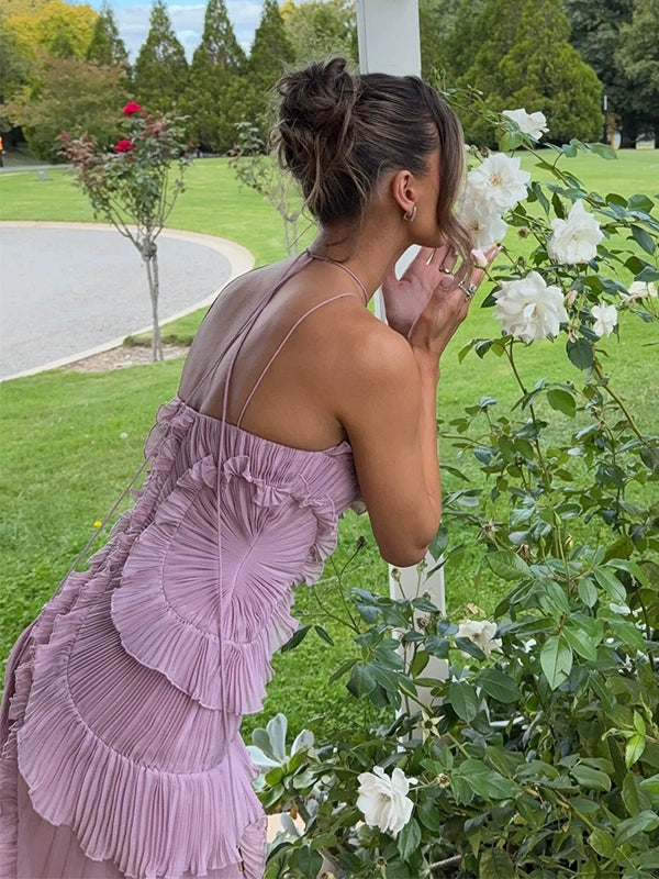 Nina Ruffle Maxi Elbise