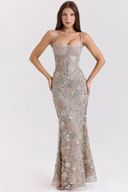 Naima corset maxi dress